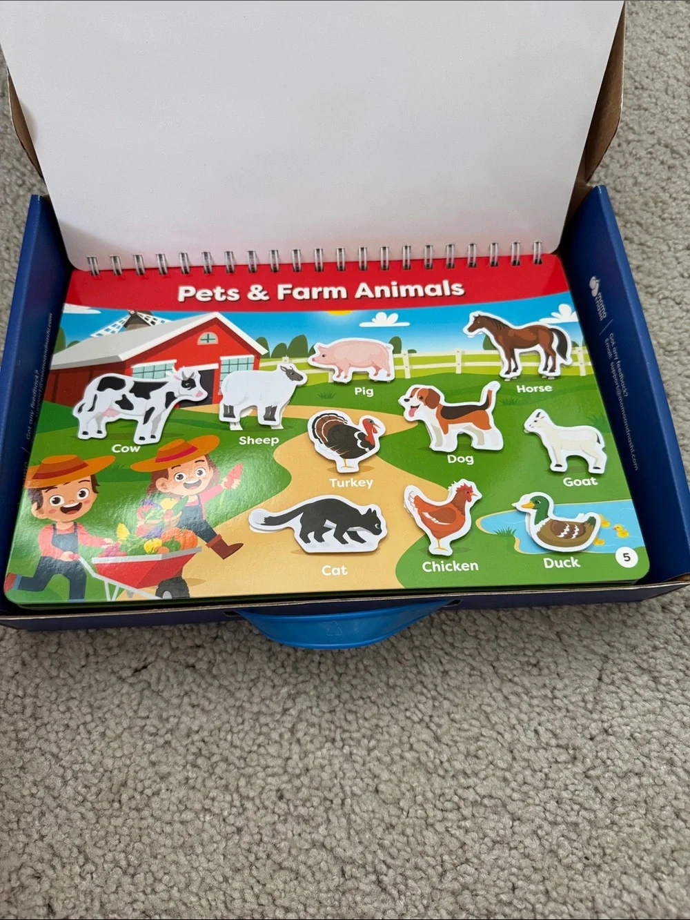Busy Book Montessori Method Activity Book for Kids - Blue
